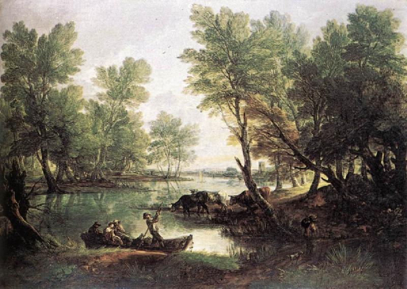 GAINSBOROUGH, Thomas River Landscape dg china oil painting image